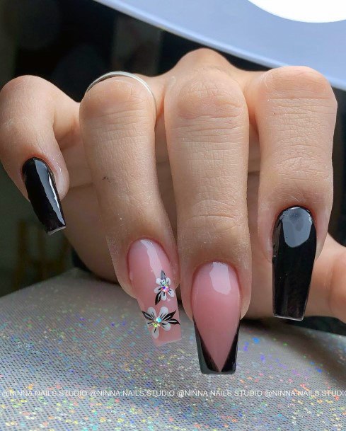 Enchanting Black Dress Nail Ideas For Women