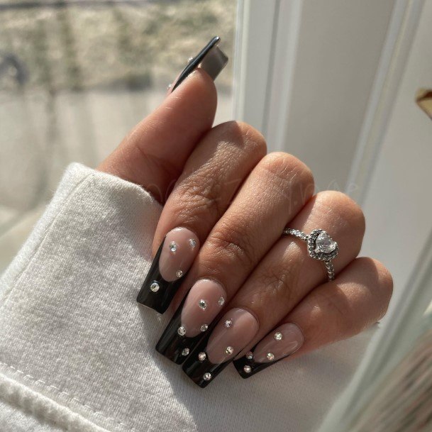 Enchanting Black French Tip Nail Ideas For Women