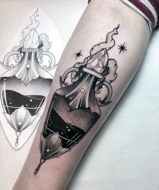 Enchanting Black Ink Tattoo Ideas For Women