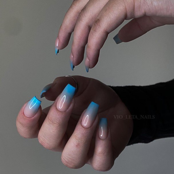 Enchanting Blue Ombre Nail Ideas For Women