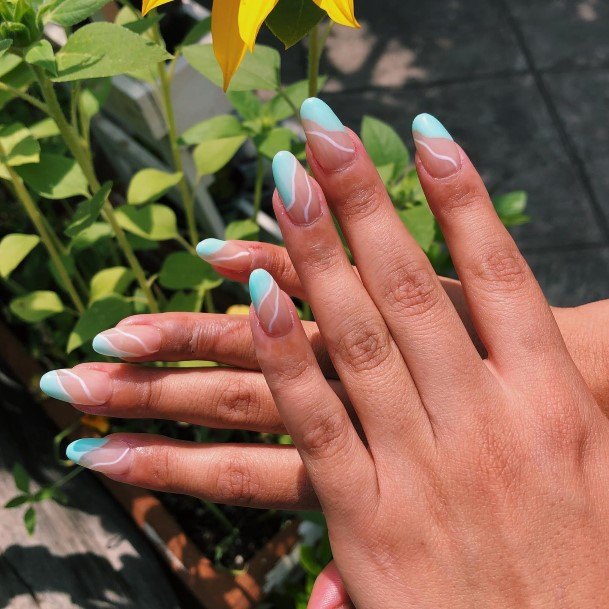 Enchanting Blue Summer Nail Ideas For Women