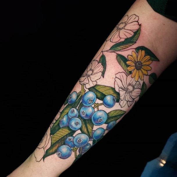 Enchanting Blueberry Tattoo Ideas For Women