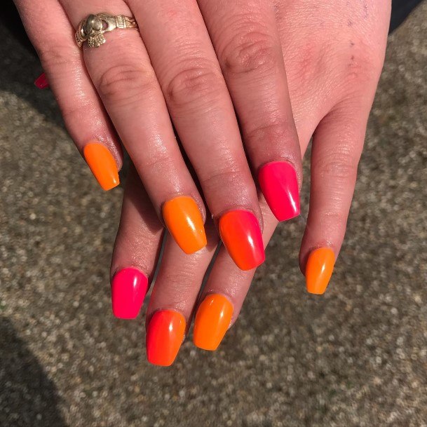 Enchanting Bright Ombre Nail Ideas For Women