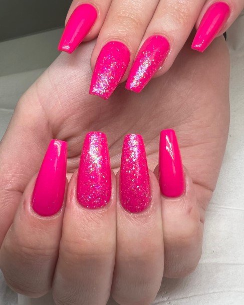 Enchanting Bright Pink Nail Ideas For Women