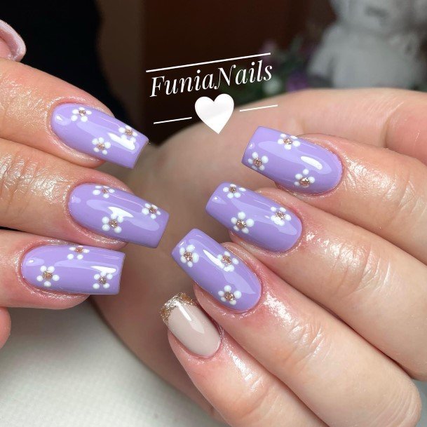 Enchanting Bright Purple Nail Ideas For Women