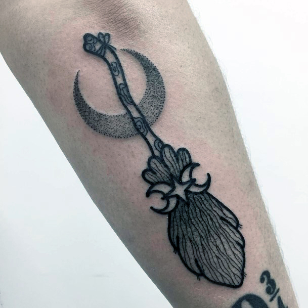 Enchanting Broomstick Tattoo Ideas For Women