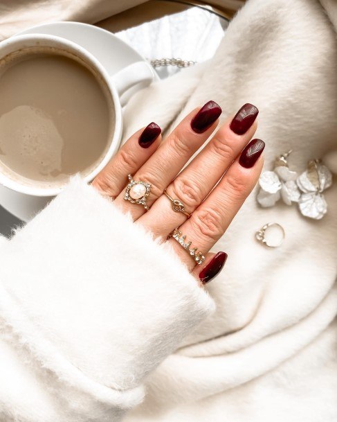 Enchanting Burgundy Nail Ideas For Women