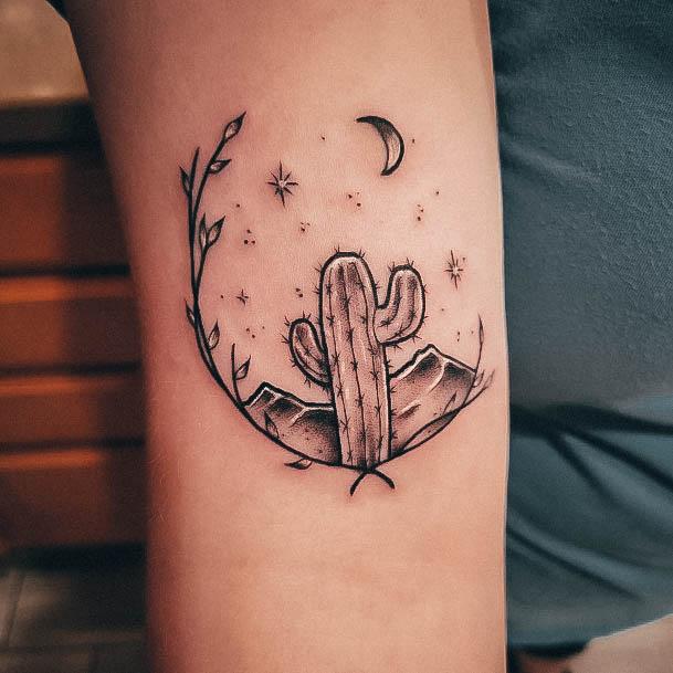 Enchanting Cactus Tattoo Ideas For Women