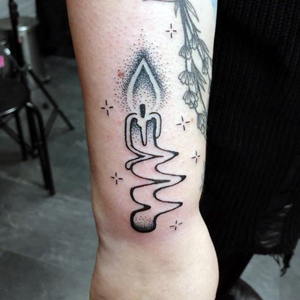 Enchanting Candle Tattoo Ideas For Women