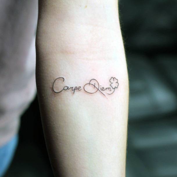 Enchanting Carpe Diem Tattoo Ideas For Women