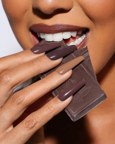 Enchanting Chocolate Nail Ideas For Women