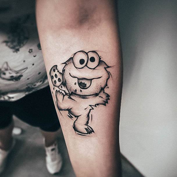 30 Krümel Monster Tattoo Designs für Männer  Muppet Ink Ideen  Mann Stil   Tattoo  Monster tattoo Kleines tattoo Zusammenpassende tattoos paare