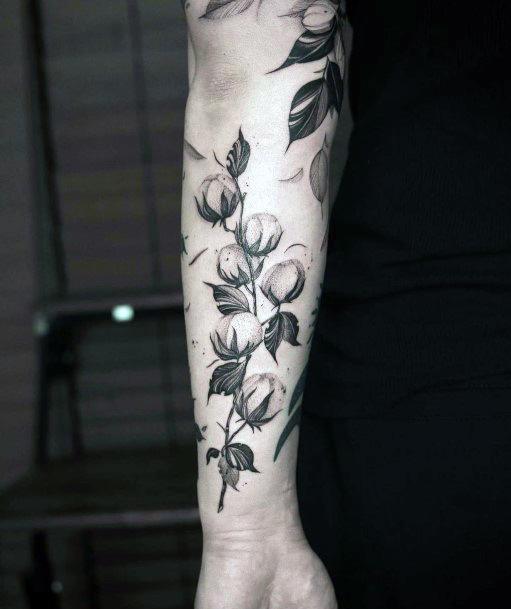 Enchanting Cotton Tattoo Ideas For Women