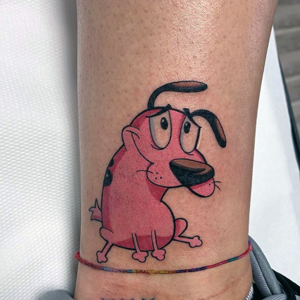 Enchanting Courage The Cowardly Dog Tattoo Ideas For Women