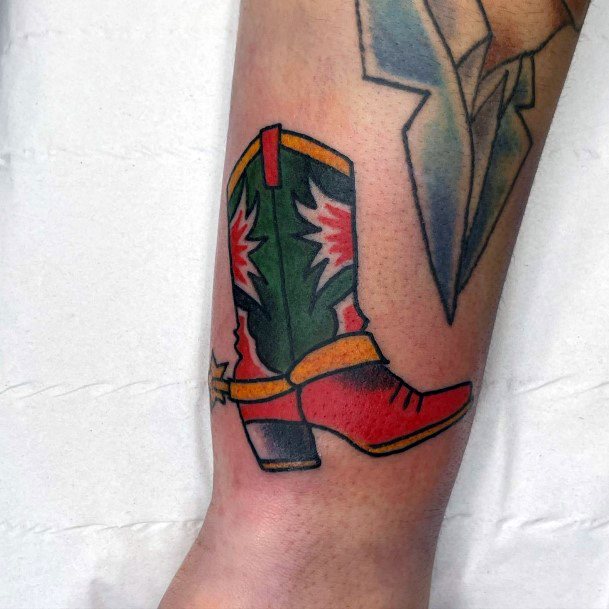 Enchanting Cowboy Boot Tattoo Ideas For Women