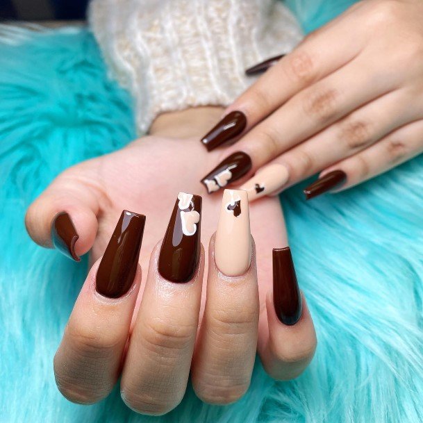 Enchanting Dark Brown Nail Ideas For Women