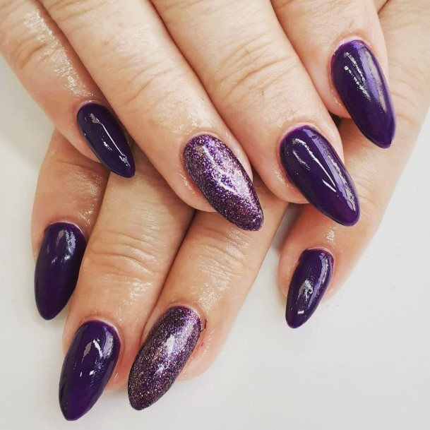 Enchanting Deep Purple Nail Ideas For Women