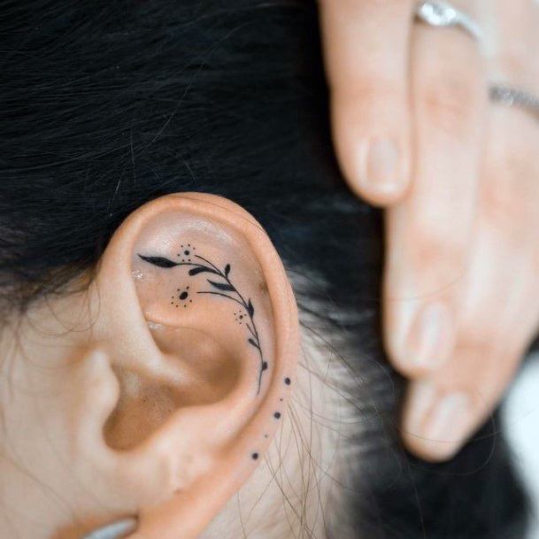 Enchanting Ear Tattoo Ideas For Women