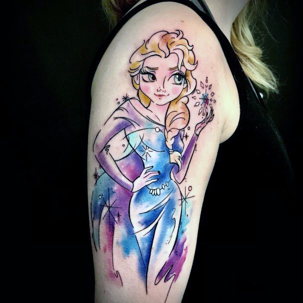 Enchanting Elsa Tattoo Ideas For Women