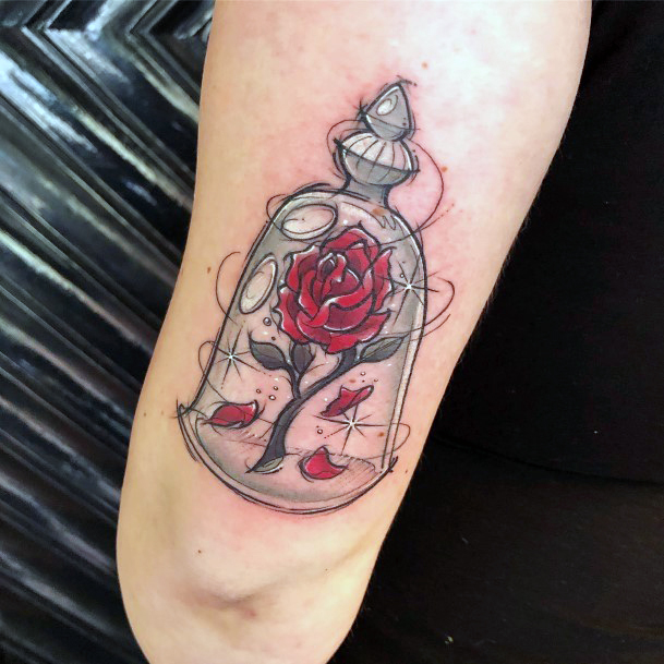 Enchanting Enchanted Rose Tattoo Ideas For Women