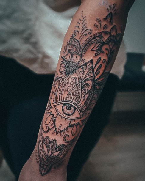 Enchanting Evil Eye Tattoo Ideas For Women