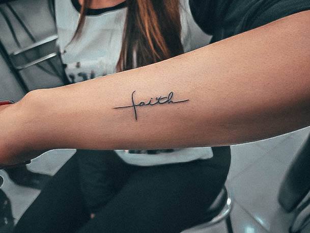 Enchanting Faith Tattoo Ideas For Women