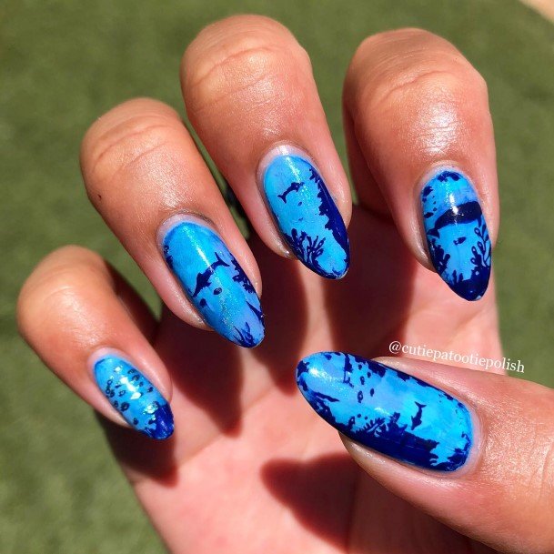 Enchanting Fish Nail Ideas For Women