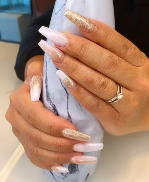 Enchanting Gold Ombre Nail Ideas For Women