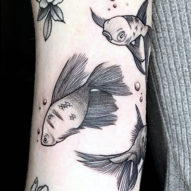 Enchanting Goldfish Tattoo Ideas For Women