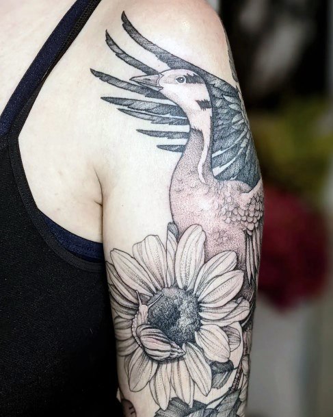 Enchanting Goose Tattoo Ideas For Women
