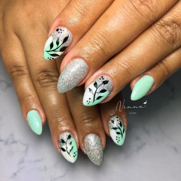 Enchanting Green Dress Nail Ideas For Women