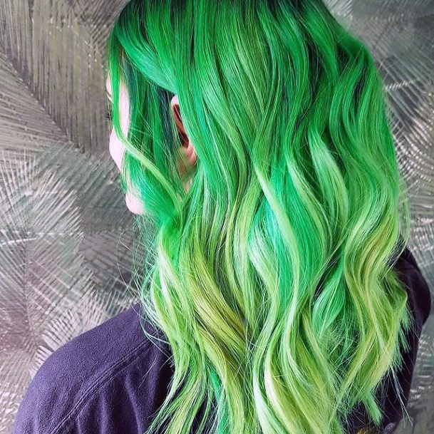 Enchanting Green Hairstyles Ideas For Women