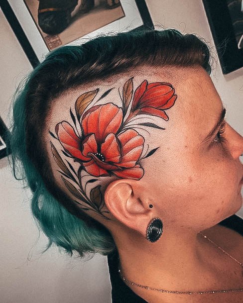 Enchanting Head Tattoo Ideas For Women