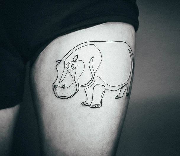 Enchanting Hippo Tattoo Ideas For Women