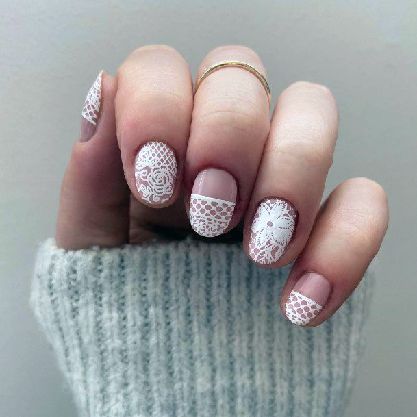 Enchanting Lace Nail Ideas For Women