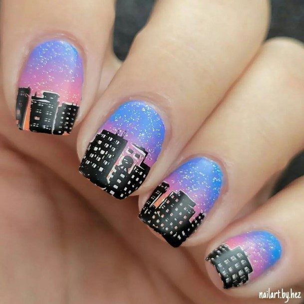 Enchanting Landscape Nail Ideas For Women