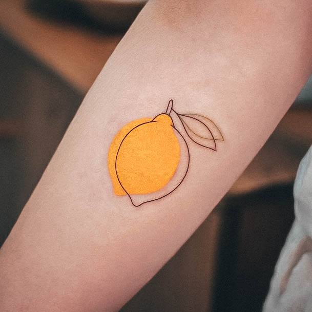 Enchanting Lemon Tattoo Ideas For Women