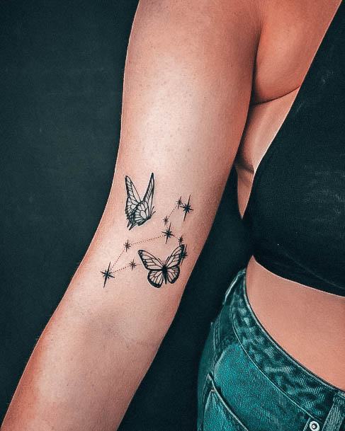 Enchanting Leo Tattoo Ideas For Women Butterfly