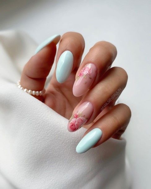 Enchanting Light Blue Nail Ideas For Women