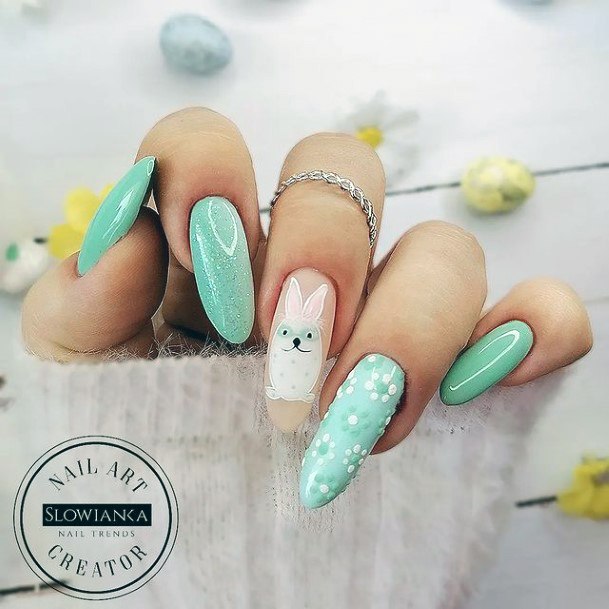 Enchanting Light Green Nail Ideas For Women