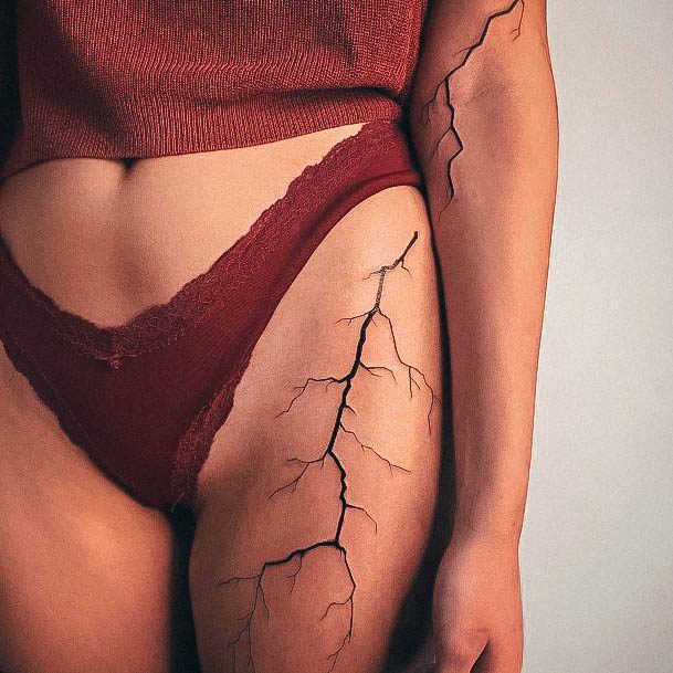 Enchanting Lightning Bolt Tattoo Ideas For Women