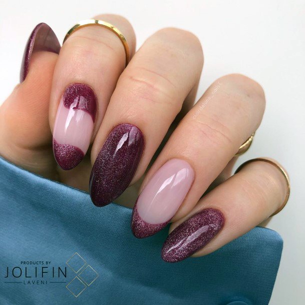 Enchanting Maroon Dress Nail Ideas For Women