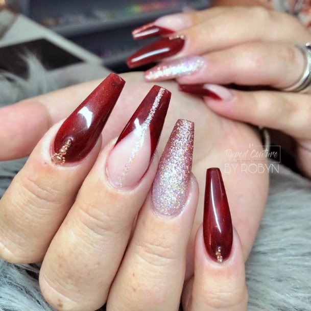 Enchanting Maroon Nail Ideas For Women