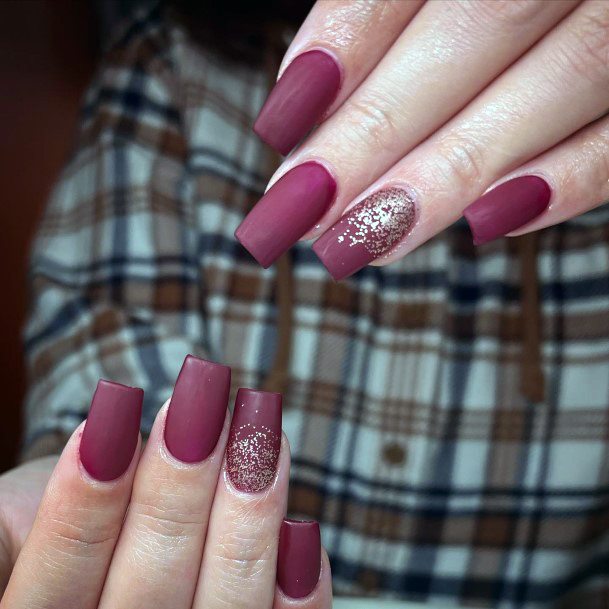 Enchanting Matte Maroon Nail Ideas For Women