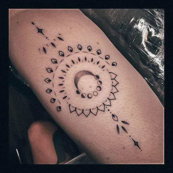 Enchanting Moon And Stars Tattoo Ideas For Women