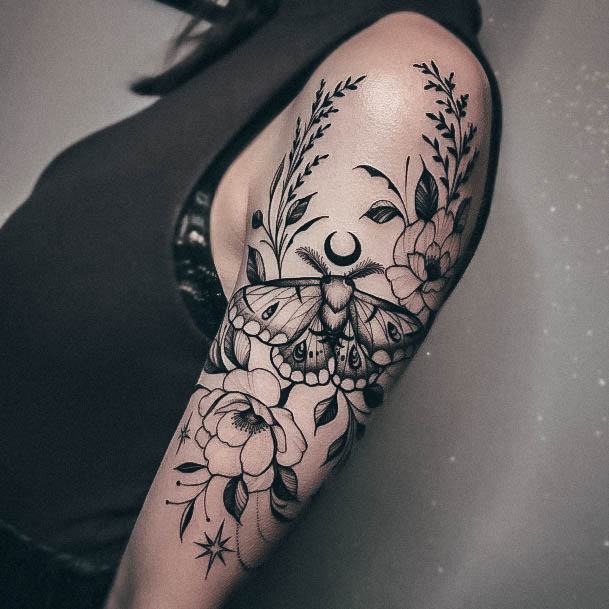 Enchanting Moth Tattoo Ideas For Women