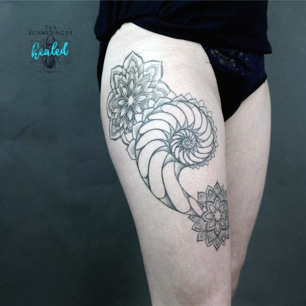 Enchanting Nautilus Tattoo Ideas For Women