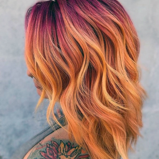 Enchanting Orange Ombre Hairstyles Ideas For Women