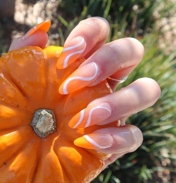 Enchanting Orange Ombre Nail Ideas For Women