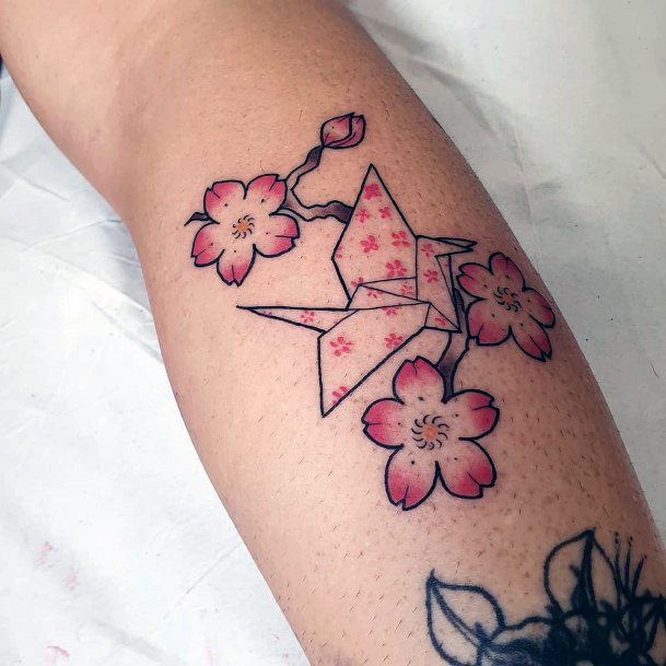 Enchanting Origami Tattoo Ideas For Women